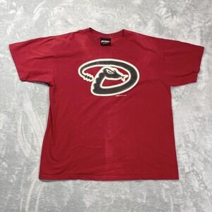 Arizona Diamondbacks Shirt Mens XL Red Stitches MLB Baseball Sports Pullover Tee